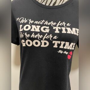 Big Ang Mob Wives Black Short Sleeve Tee